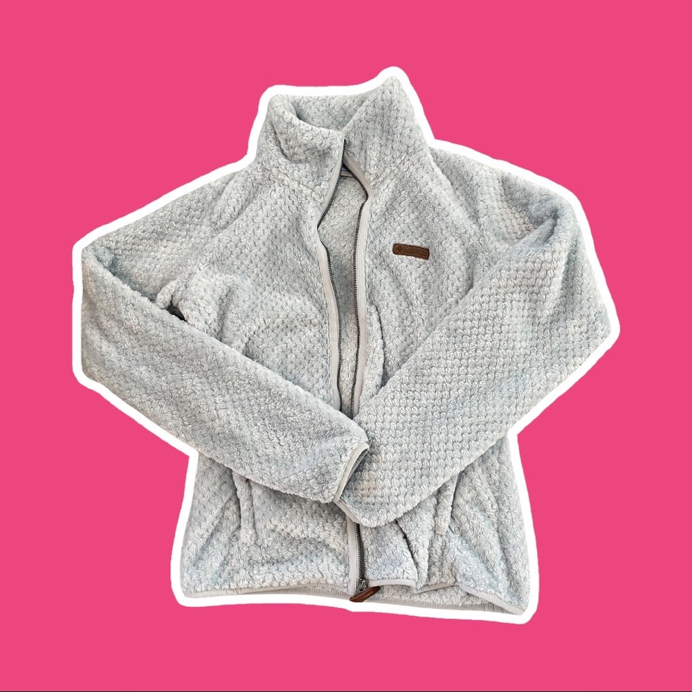Fuzzy Columbia zip up size S